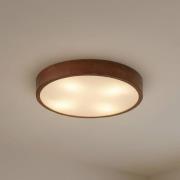 Lindby kattovalaisin Tanju, Ø 50 cm, pähkinäpuu, 4-lamppuinen, E27