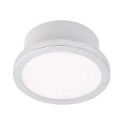 LightMe kattovalaisin Aqua Uno, Ø 11 cm, hopealevy, IP44