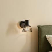 Lindby kattovalaisin Piena, musta, 1-valo, metalli, Ø 9.3cm