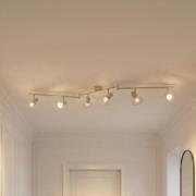 Lindby kattovalaisin Piena, beige, 6-valo, metalli, 150cm