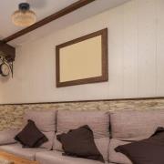 Kattovalaisin Bloeba, Ø 30 cm musta/meripihka, lasi