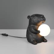 Pöytävalaisin Capi, musta, korkeus 25 cm, synteettinen hartsi, G9