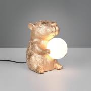 Pöytävalaisin Capi, kullanvärinen, korkeus 25 cm, synteettinen hartsi,...