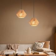 Riippuvalaisin Lucille, ruskea, Ø 20 cm, paperilanka, E27