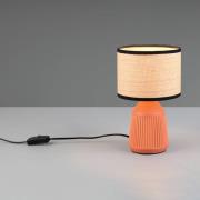 Pöytälamppu Formentera, terrakotta/beige, 27 cm keraaminen/paperi