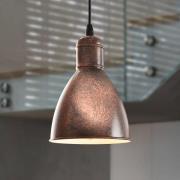 Priddy 1 vintage-riippuvalo 1-lampp antiikkikupari