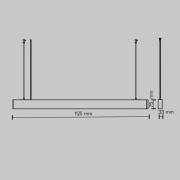 Maytoni LED-riippuvalaisin Basis, valkoinen, CCT, pituus 112,5 cm