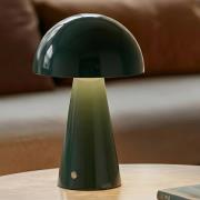 Lindby LED-ladattava pöytävalaisin Nevijo, vihreä, Ø20 cm, USB, himmen...