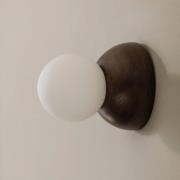 Globen Lighting Torrano-seinävalaisin, ruskea, Ø 13 cm, IP44