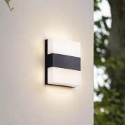 PRIOS LED-ulkoseinävalaisin Teekon, antrasiitti, 20 cm, IP44