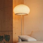 Vibia LED-lattiavalaisin KNIT, 170 x 45 cm, beige tekstiili/metalli