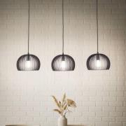 Lindby Riippuvalaisin Jusra, musta, metalli, 3-valo, 99cm