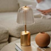 Nuura LED-akkupöytälamppu Asteea, messinkivärinen, korkeus 27 cm