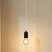 Lindby Hattie-riippuvalaisin, E27-pidin, musta, Ø 4,7 cm