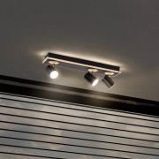 LEDVANCE LED-kattovalaisin Mars, 4-valo, 3 spottia, musta