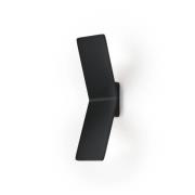 LED-seinävalaisin Ada, musta, alumiini, 2-valo, 2 valoa
