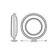 OSRAM LED-kattovalaisin ORBIS BERLIN, musta, Ø 49 cm, metalli
