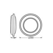 OSRAM LED-kattovalaisin ORBIS BERLIN, musta Ø 39 cm metalli