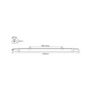 OSRAM LED-kosteiden tilojen LED-lamppu SUBMARINE SLIM VALUE, 125 cm, I...