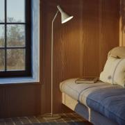 FRANDSEN Lyss-lattiavalaisin, beige, metalli, korkeus 150 cm, E27