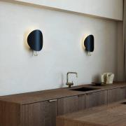 Seinävalaisin Spargo, epäsuora valo, musta/kultainen