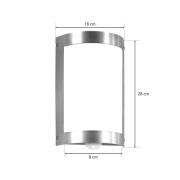 Marco3 ruostumattomasta teräksestä valmistettu ulkoseinävalaisin,