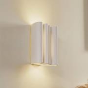 Lindby seinävalaisin Novali, valkoinen, kipsi, ylös/alas, 26 cm, G9