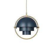 Gubi Multi-Lite riippuvalaisin, Ø 27 cm, messinki/tummansininen
