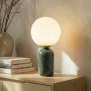 Lindby pöytälamppu Lennes x Eva Söllner, vihreä, marmori, Ø 20 cm