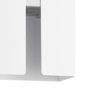 LED-ulkoseinälamppu Briscola, valkoinen, korkeus 20 cm metalli, CCT