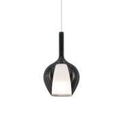 Ideal Lux riippuvalo Kalique 1, savuharmaa, Ø 18 cm