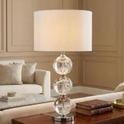 Tekstiili-pöytälamppu Bliss, valkoinen varjostin