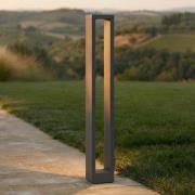 Lucande Jupp LED-pylväsvalaisin, 90 cm, antrasiitti, metalli, IP54