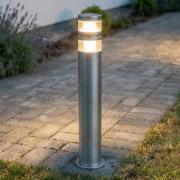 Lindby LED-pylväsvalaisin Lanea, 60 cm, harmaa, ruostumaton teräs, IP4...