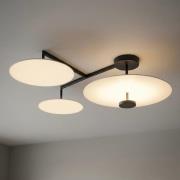 Vibia Flat LED-kattovalaisin 4-lamppuinen Ø 55 cm valkoinen