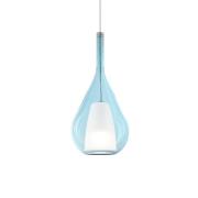 Ideal Lux riippuvalo Kalique 3, sininen, Ø 18 cm, muovi