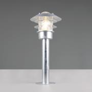 Pollarilamppu Ruvuuma, sinkkivärinen, korkeus 50 cm, metalli, IP44