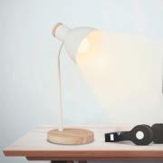 Pöytävalaisin Prep, valkoinen, metalli, puu, E14