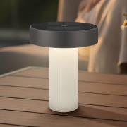 LED-akku-aurinkopöytälamppu Poga, vanhanvalkoinen/antrasiitti, IP44