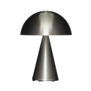 HÜBSCH LED-akkuinen pöytävalaisin Mush, nikkeli, IP44, himmennettävä