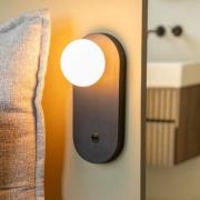 GOOD & MOJO seinälamppu Java, musta, lasi/bambu, pistoke