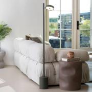 GOOD & MOJO LED-lattiavalo Okinawa, 1-lamppuinen, vihreä, 146 cm, puu