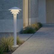 Lucande LED-pylväsvalaisin Montaro, 110 cm, valkoinen, liiketunnistin