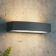 Ideal Lux ulkoseinälamppu Andromeda, musta, leveys 45 cm