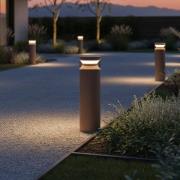 Ideal Lux LED-pollarivalaisin Boeing, kahvinruskea, korkeus 40 cm