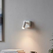 Ideal Lux LED-seinäkohdevalaisin Bean, valkoinen, leveys 7 cm, metalli