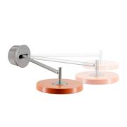 UMAGE LED-seinävalaisin Asteria Long, oranssi, teräs, kiinteä johdotus