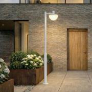 Lucande LED-ulkovalaisin Toras, vaaleanharmaa, 1-lamppuinen, CCT-himme...