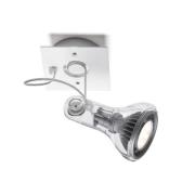 MARSET seinäkohdevalaisin Atlas, 2700 K, Ø 11 cm, läpinäkyvä