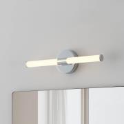 LED-seinävalaisin Ramola, kromivärinen, leveys 45 cm, IP44, CCT